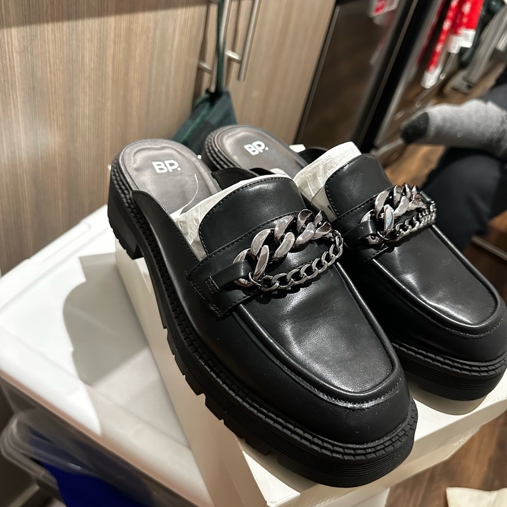 Chunky Black BP Loafers